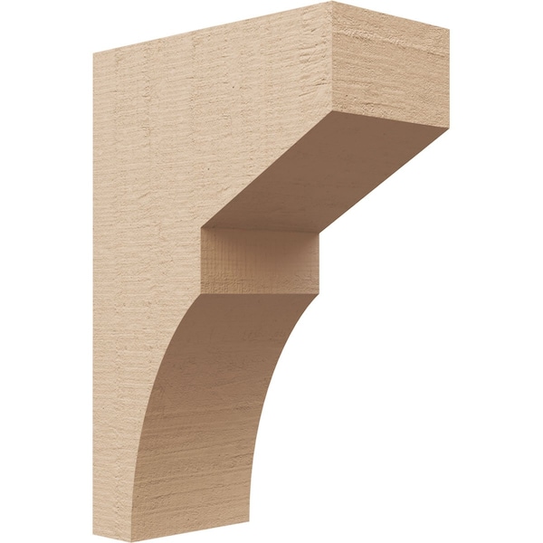 Ekena Millwork 4"W x 8"D x 12"H Classic Monterey Rough Cedar Woodgrain TimberThane Corbel, Primed Tan CORUR04X08X12MONRCPR - main